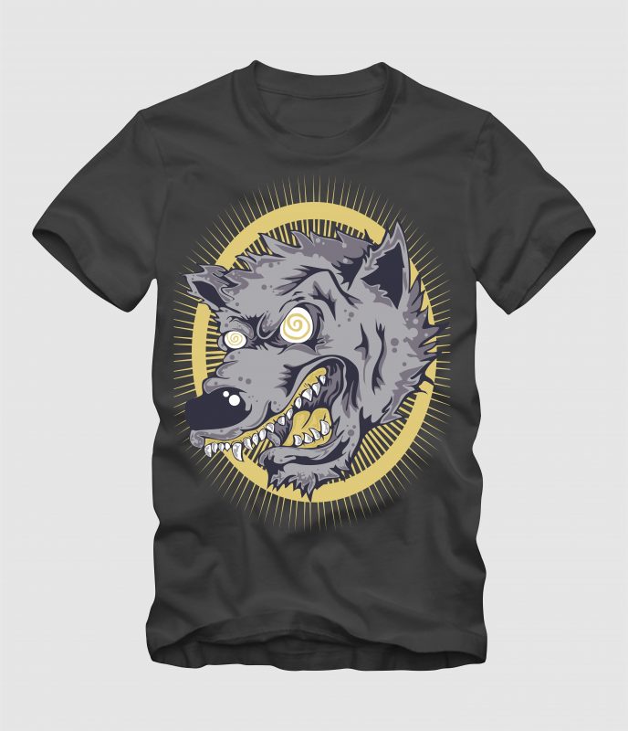 Mad Wolf buy tshirt design