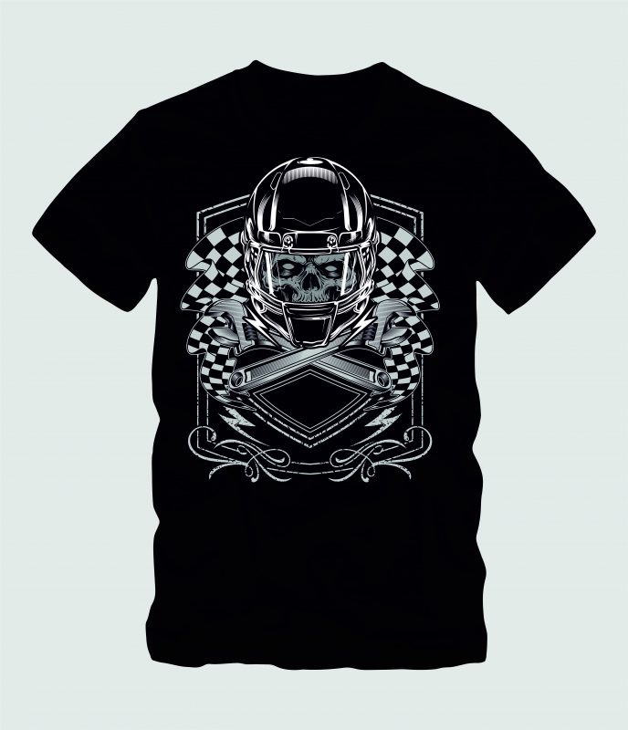 Crazy Skull Racing buy tshirt design