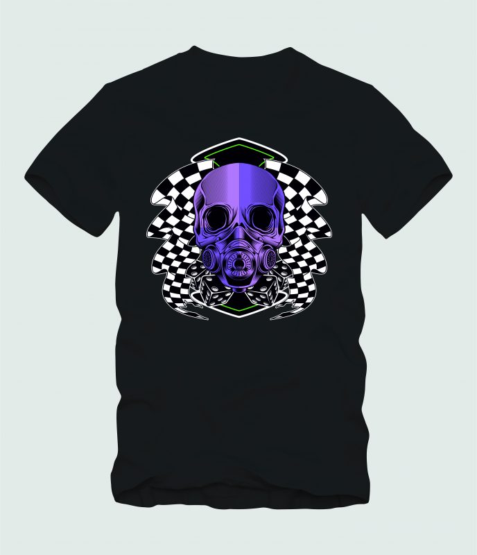 Racing Skull t shirt designs for teespring