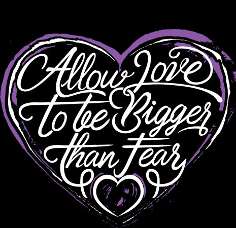 Allow love to bigger than fear graphic t-shirt design Allow love to bigger than fear graphic t-shirt design