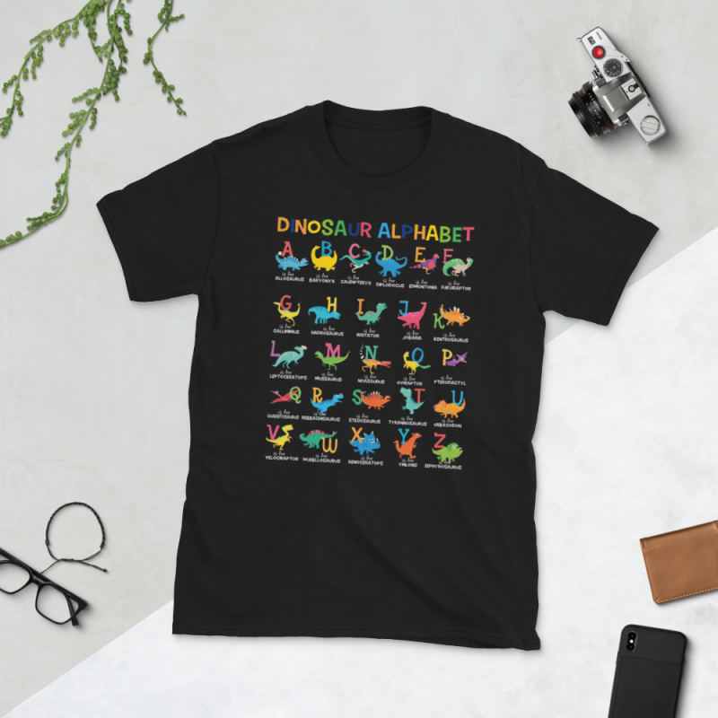 Back to School png file – Dinosaur Alphabet buy tshirt design