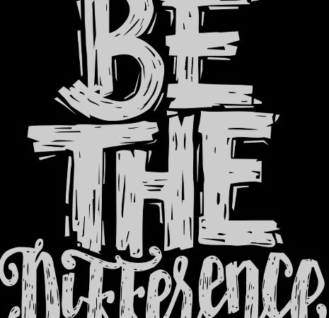 Be the difference t shirt design png