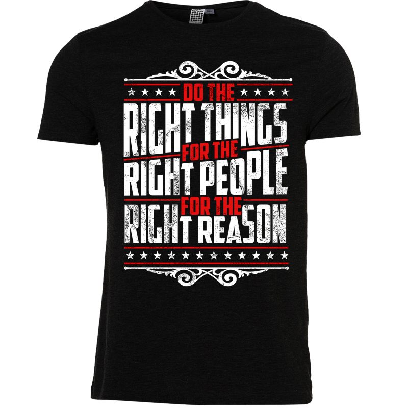 do the right things vector shirt designs