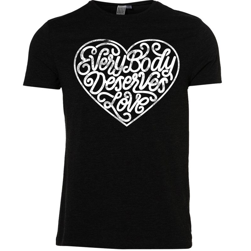 every body deserves love vector shirt designs