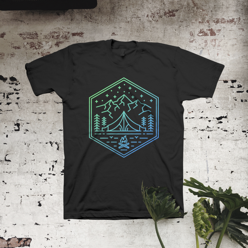 Adventure Camp commercial use t shirt designs
