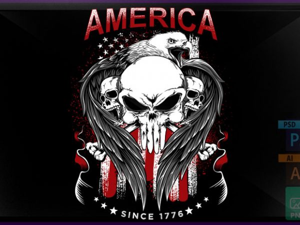 America 1776 t shirt design png