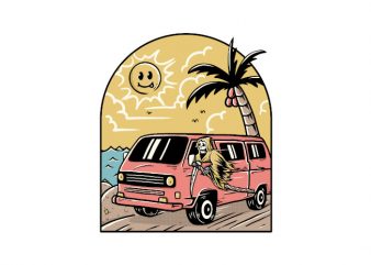 Vacation graphic t-shirt design