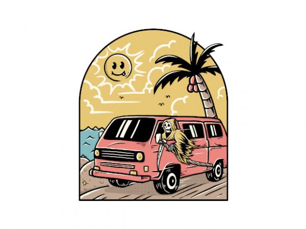 Vacation graphic t-shirt design