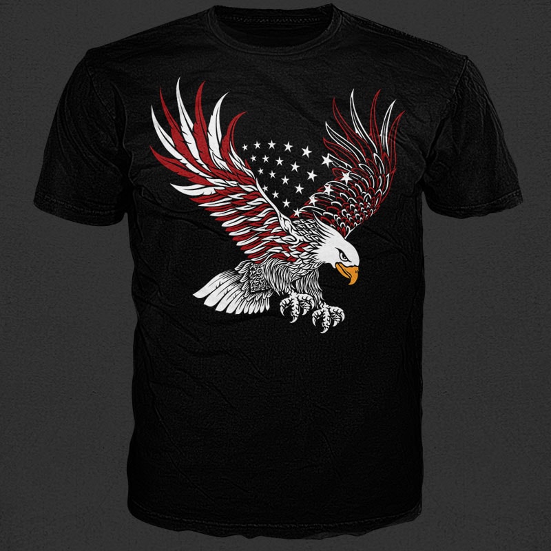 Bald Eagle t shirt design png