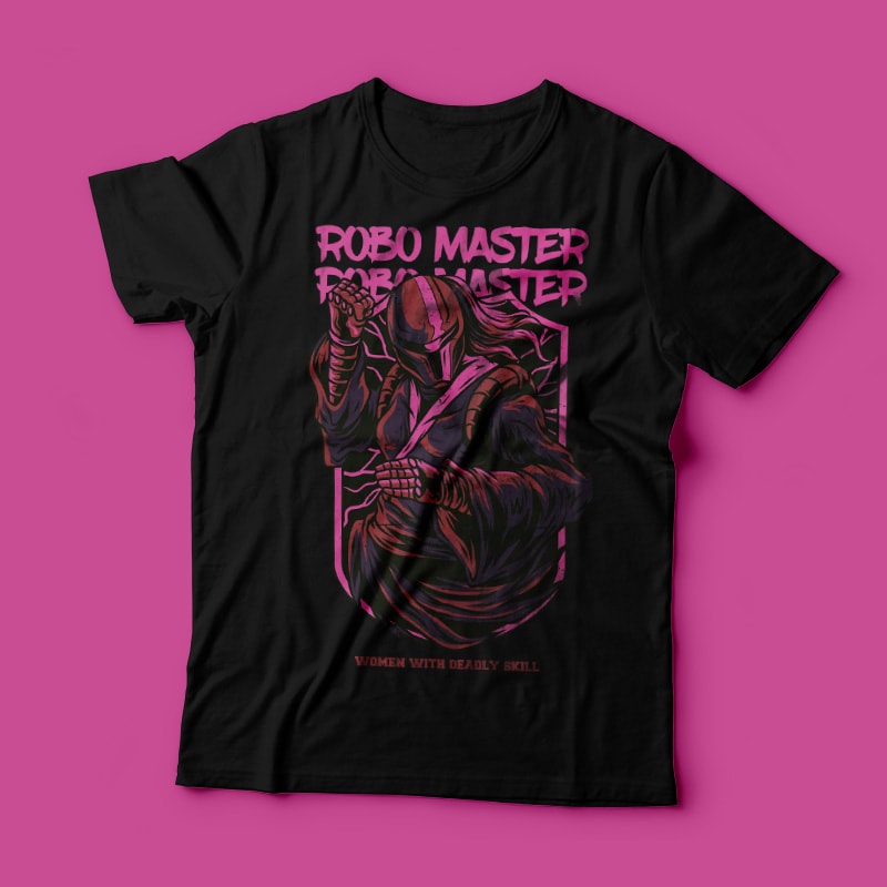 Robo Master T-Shirt Design t shirt designs for printful