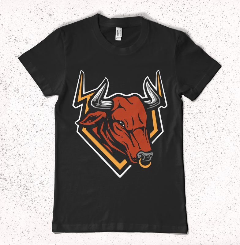 Badge Cow T-shirt Design vector t shirt design