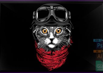 Cat Cute vector t shirt design for download
