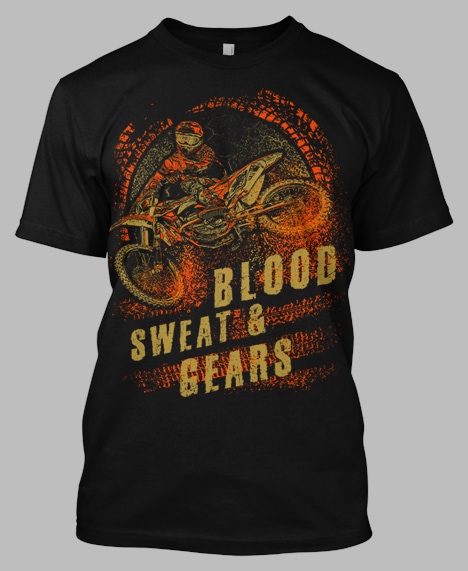 Dirtbike Blood buy t shirt design