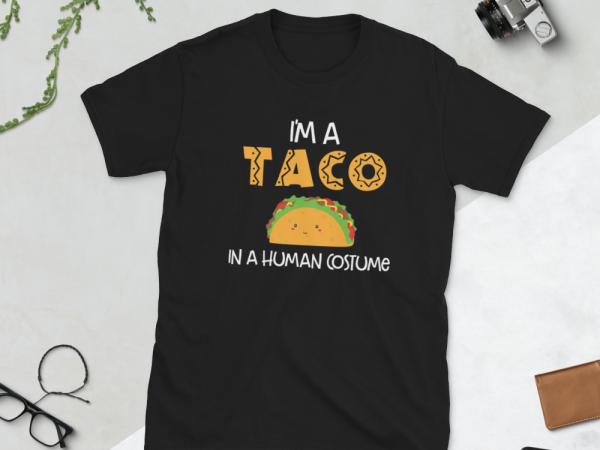 Taco png – i’m a taco in a human costume graphic t-shirt design