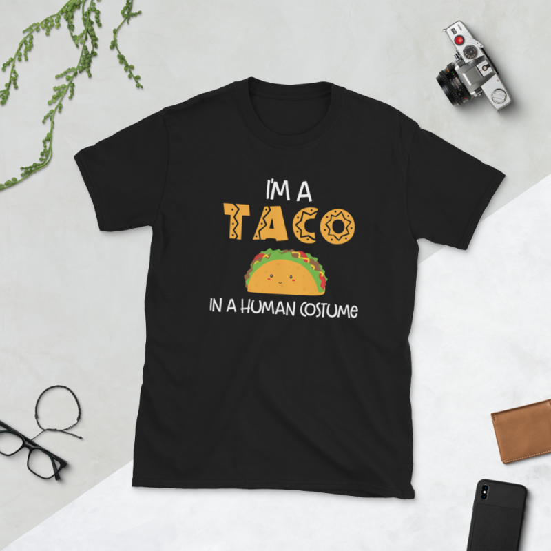 Taco png – I’m a taco in a human costume t shirt designs for sale