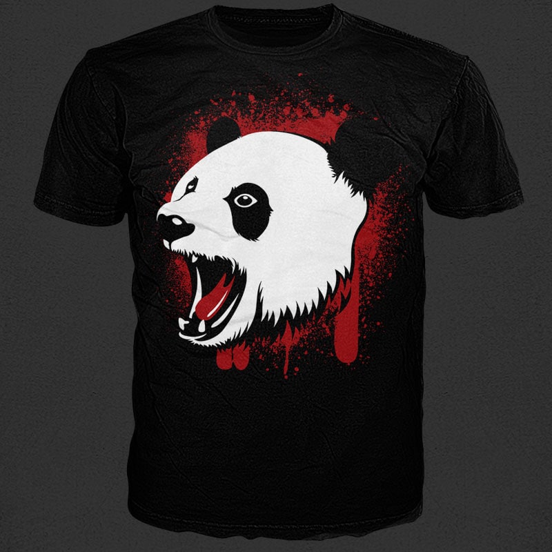 Kill the Panda vector shirt designs