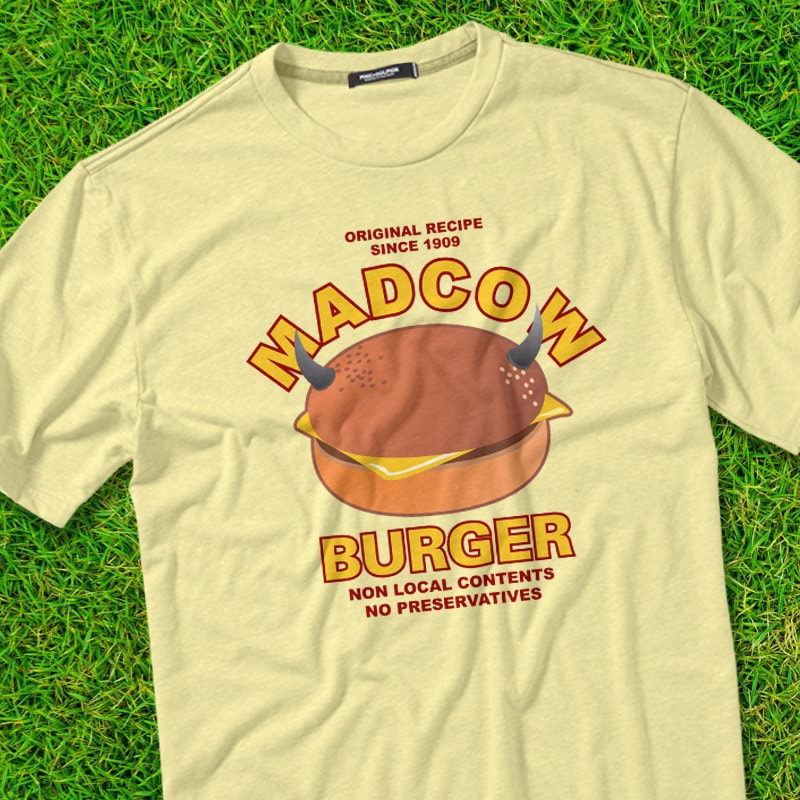 MADCOW t shirt designs for merch teespring and printful