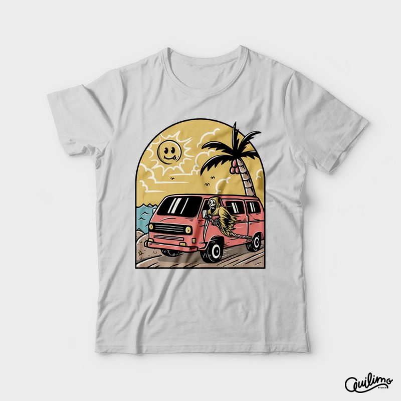 Vacation t shirt designs for print on demand