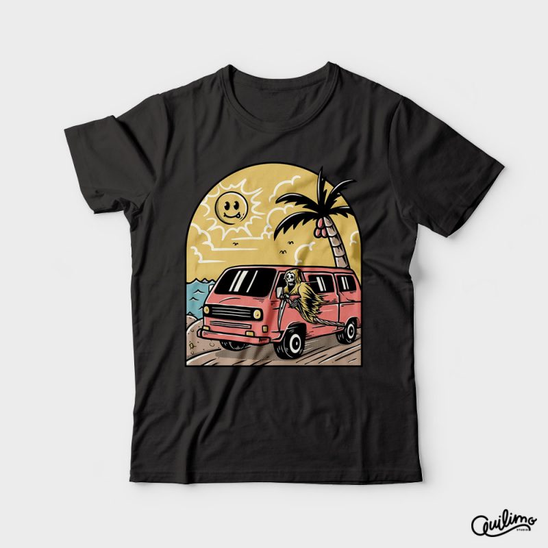 Vacation t shirt designs for print on demand