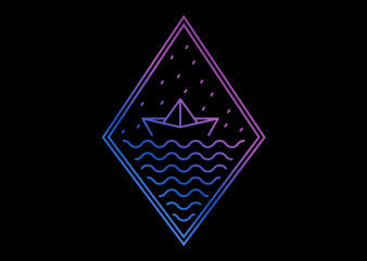 Paper Boat vector t shirt design artwork