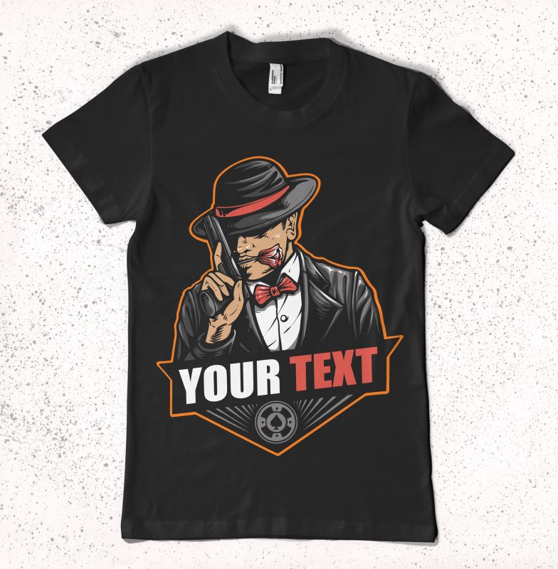 Poker Mafia T-shirt Design vector t shirt design