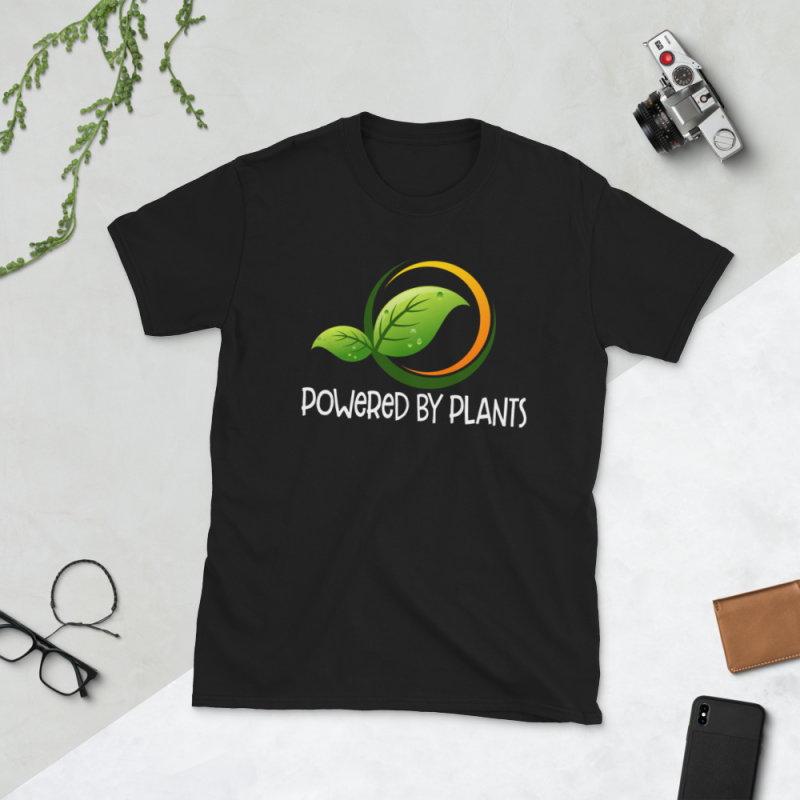 Vegan Png – Powered by plants t shirt design png