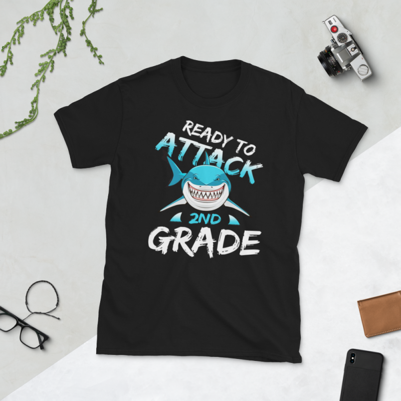 Back to School – Ready to Attack 2nd grade – Custom psd file, font and png buy tshirt design