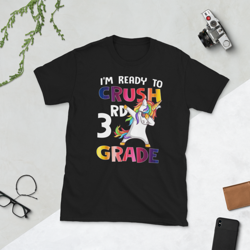 Back to School – Ready to crush 3rd grade- Custom psd file, font and png buy tshirt design