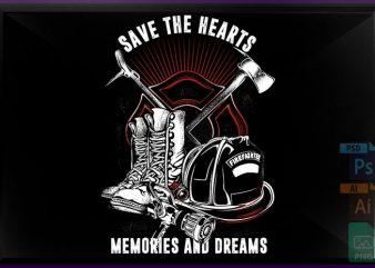 Save The Hearts tshirt design vector