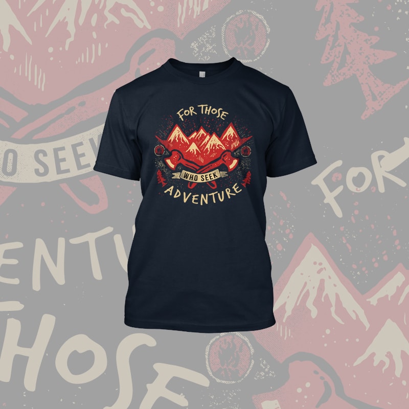 Seek Adventure t shirt designs for sale