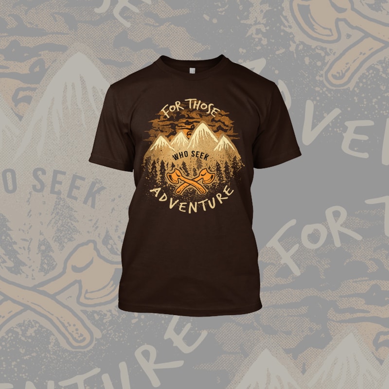 Seek Adventure t shirt designs for sale