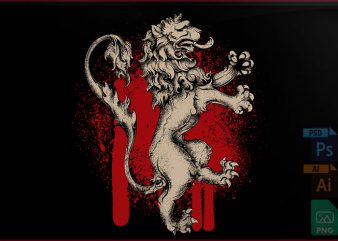 The Lion buy t shirt design for commercial use
