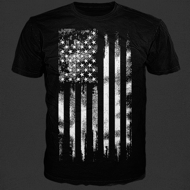 US Flag t shirt designs for print on demand