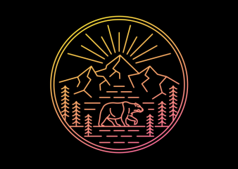 Wilderness Bear buy t shirt design artwork