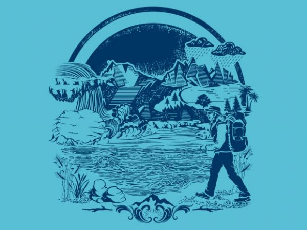 Adventure commercial use t-shirt design