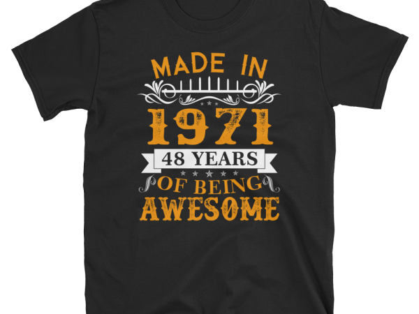 Birthday tshirt design – age month and birth year – 1978 41 years awesome