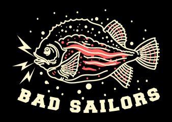 bad fish tshirt design