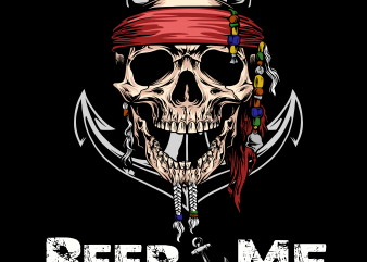 Pirate png – Beer Me shirt design png