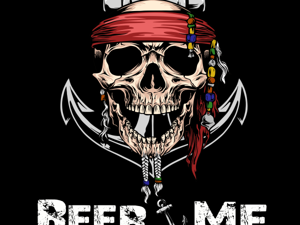 Pirate png – beer me shirt design png