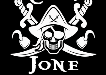 Pirate Name – Editable Psd file print ready t shirt design