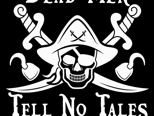 Pirate png – dead men tell no tales t shirt design to buy