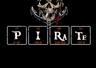 Pirate png – Chemistry Pirate buy t shirt design for commercial use