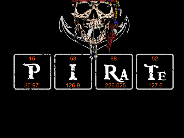 Pirate png – chemistry pirate buy t shirt design for commercial use