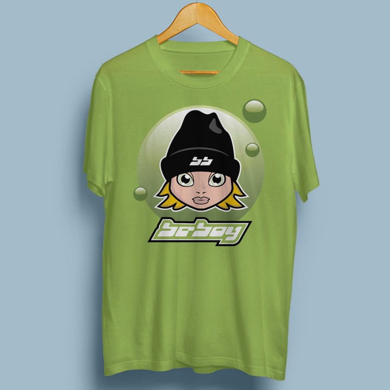 BE BOY tshirt design for sale