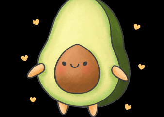 Vegan Png – Cute avocado design for t shirt