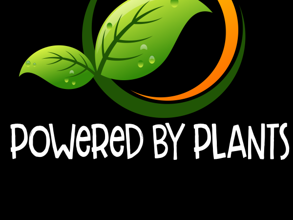 Vegan png – powered by plants graphic t-shirt design