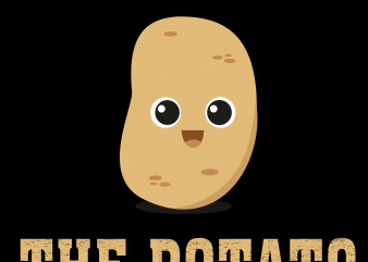 Vegan png – respect the potato t shirt design for download