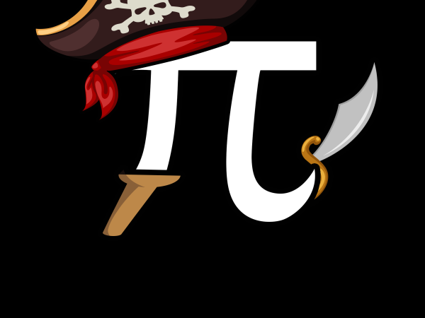 Pirate png – pi pirate funny math t shirt design for download