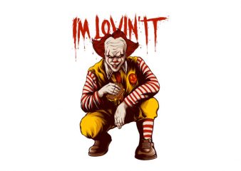 I’m lovin it t-shirt design for sale