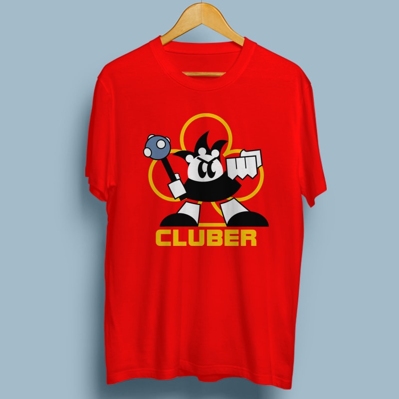 CLUBER tshirt designs for merch by amazon